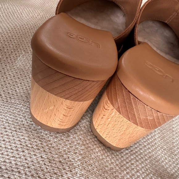 UGG Women's Brown Suede Mules - Picture 10 of 10